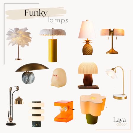 Say goodbye to boring and add these funky lamps to your home.

#homedecor #lighting #funky #lamps #interiordesign #tasklighting #lightingdesign #lampdesign #decorative lamps #homeinteriors #interiorstyling #tablelamps #roundup #getthelook #cozylighting #layadecor #interiordecorating #designinspiration #chiclamps 


#LTKhome