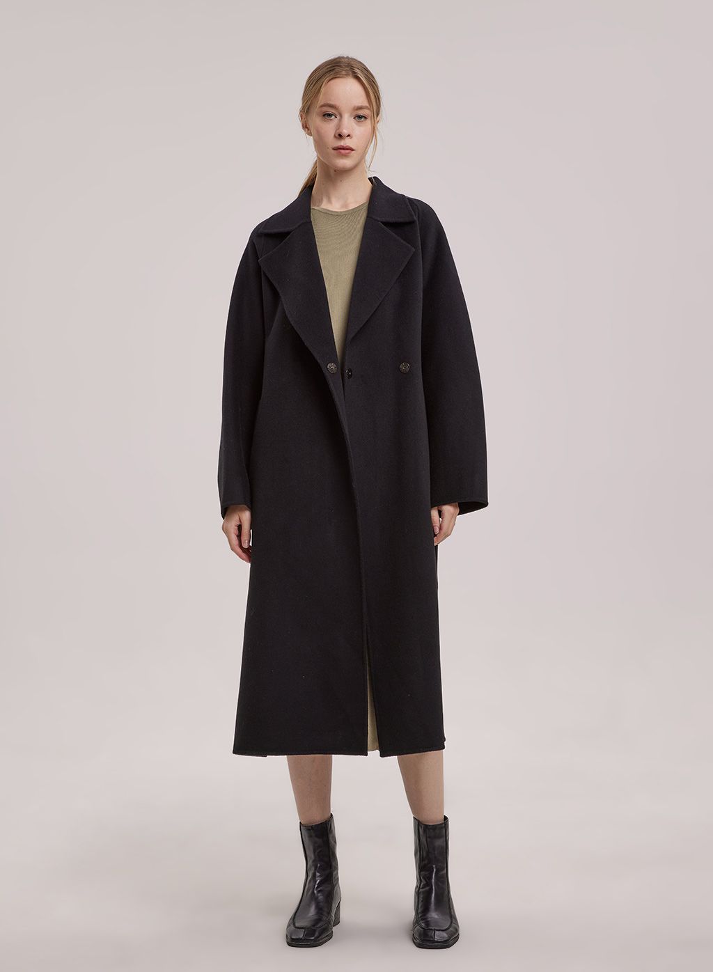 Sara Double Face Wool Wrap Coat | NAP Loungewear
