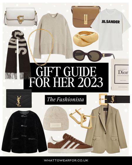 Gift Guide for Her 2023: The Fashioninsta ✨

Cashmere knit, toteme dupe, faux fur coat, adidas gazelles, beige blazer, massimo dutti, Dior book, jacqumus beanie, saint Laurent belt, card holder, jil saunder T-shirt, Celine sunglasses, coach bag 

#LTKitbag #LTKGiftGuide #LTKeurope