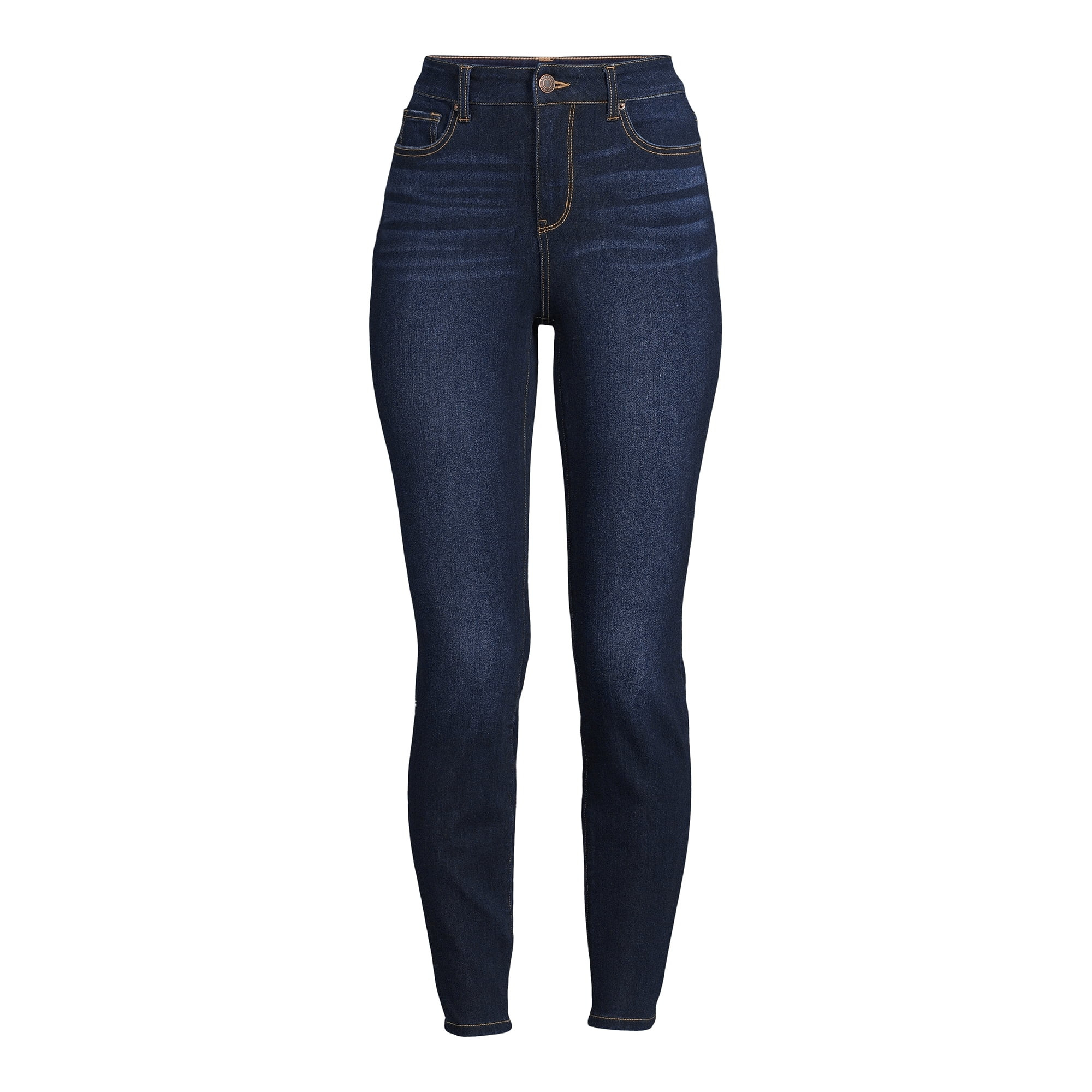 Time and Tru Women's High Rise Skinny Jeans, 29" Inseam for Regular, Sizes 2-20 - Walmart.com | Walmart (US)