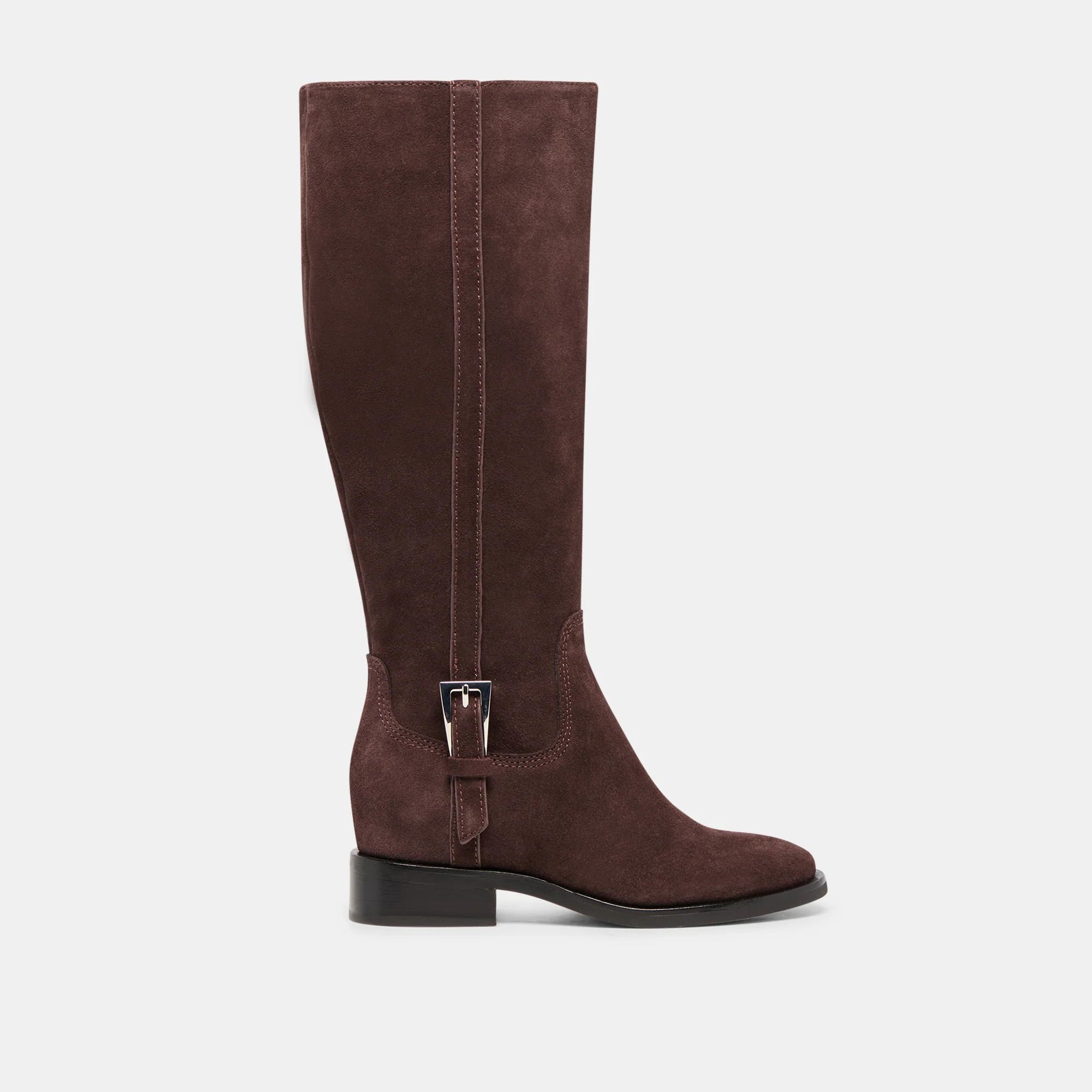 Kilian H2O Wide Calf Boots Mahogany Suede | DolceVita.com