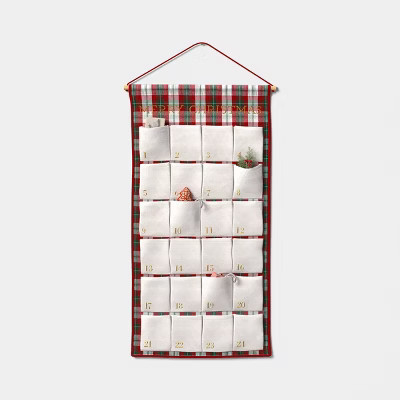 Oversized Merry Christmas Countdown Calendar Cream - Threshold™ | Target