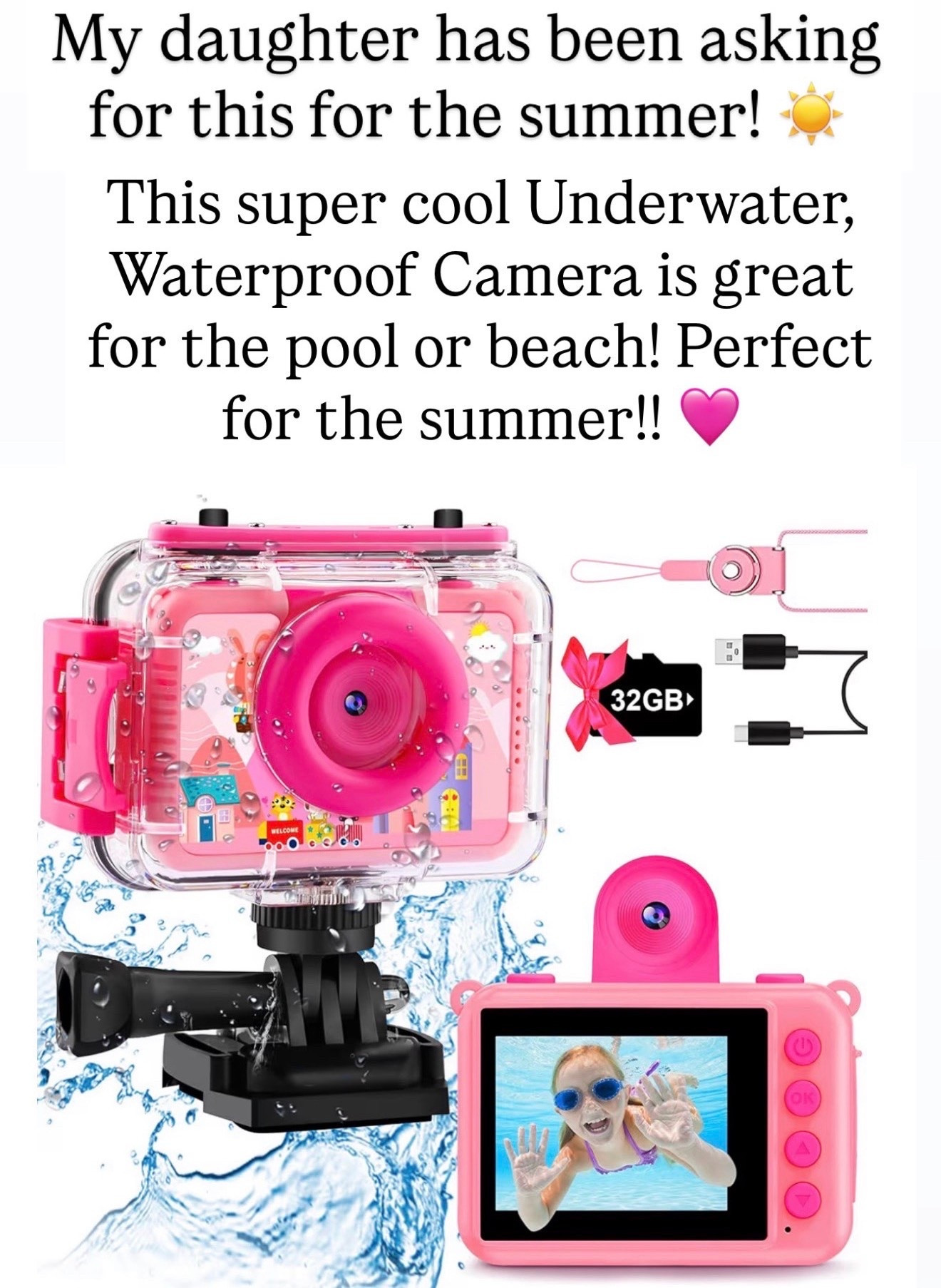 Cute waterproof camera for the summer ahead! This is always so much fun for kids to use ￼

#LTKKids