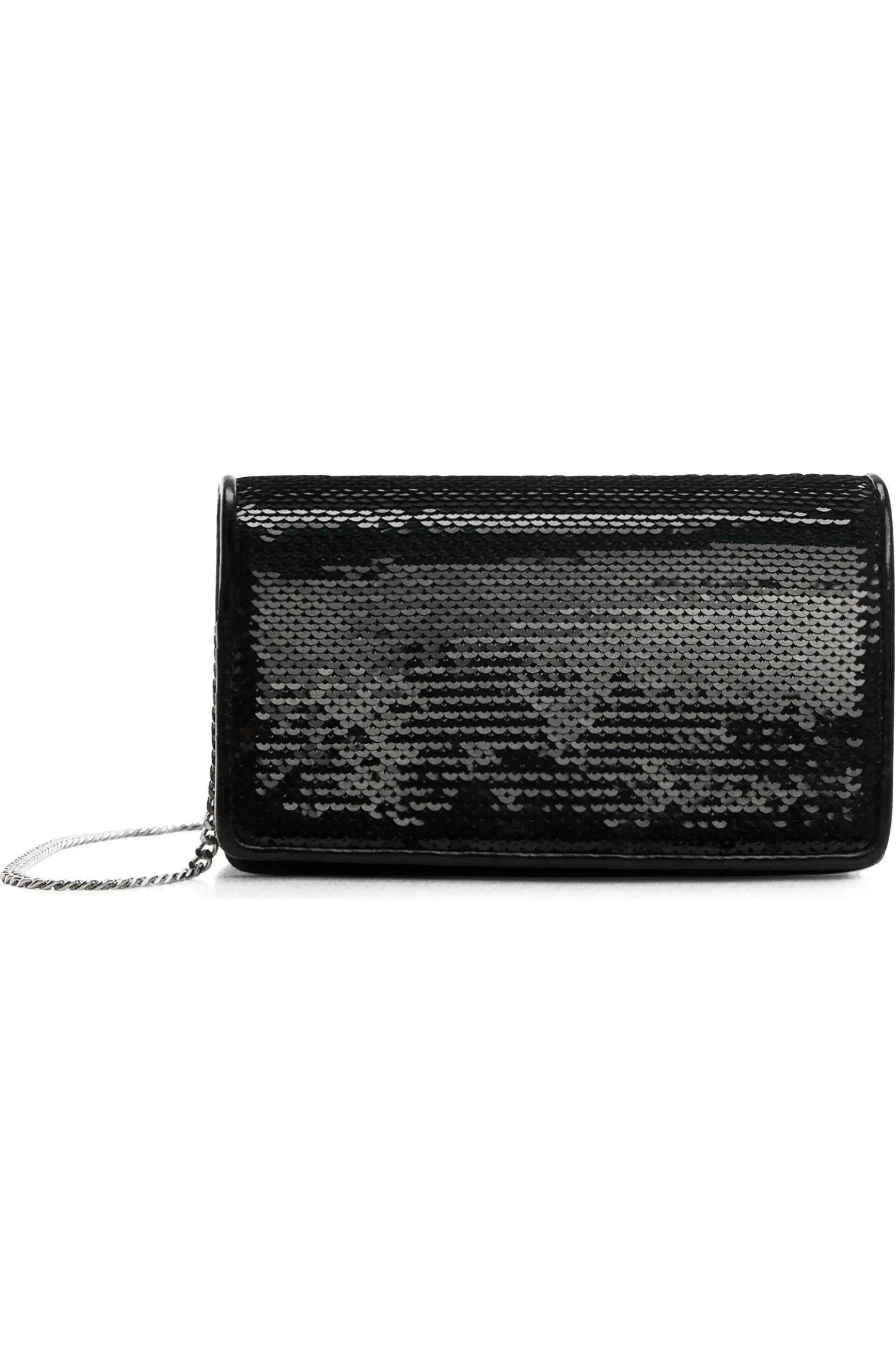 Sequin Chain Strap Crossbody Bag | Nordstrom
