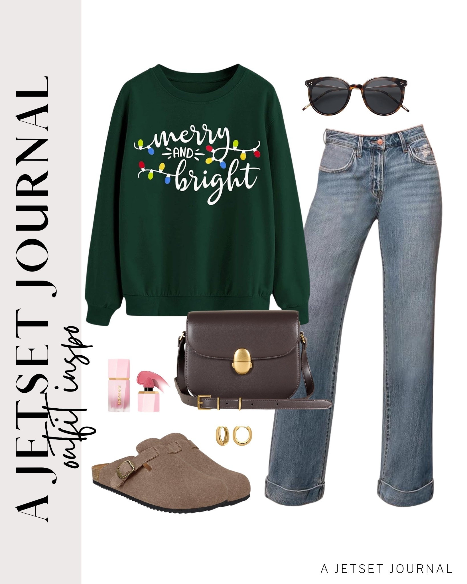 Cozy sweatshirts and jeans are an easy and cute look for the holidays!
festive look, holiday fashion, christmas outfit, neutral sneakers, fall to winter outfit idea, casual look, vacation style, makeup must have, beauty favorite, functional bag, amazon fashion, affordable style

#LTKU #LTKSeasonal #LTKFindsUnder50