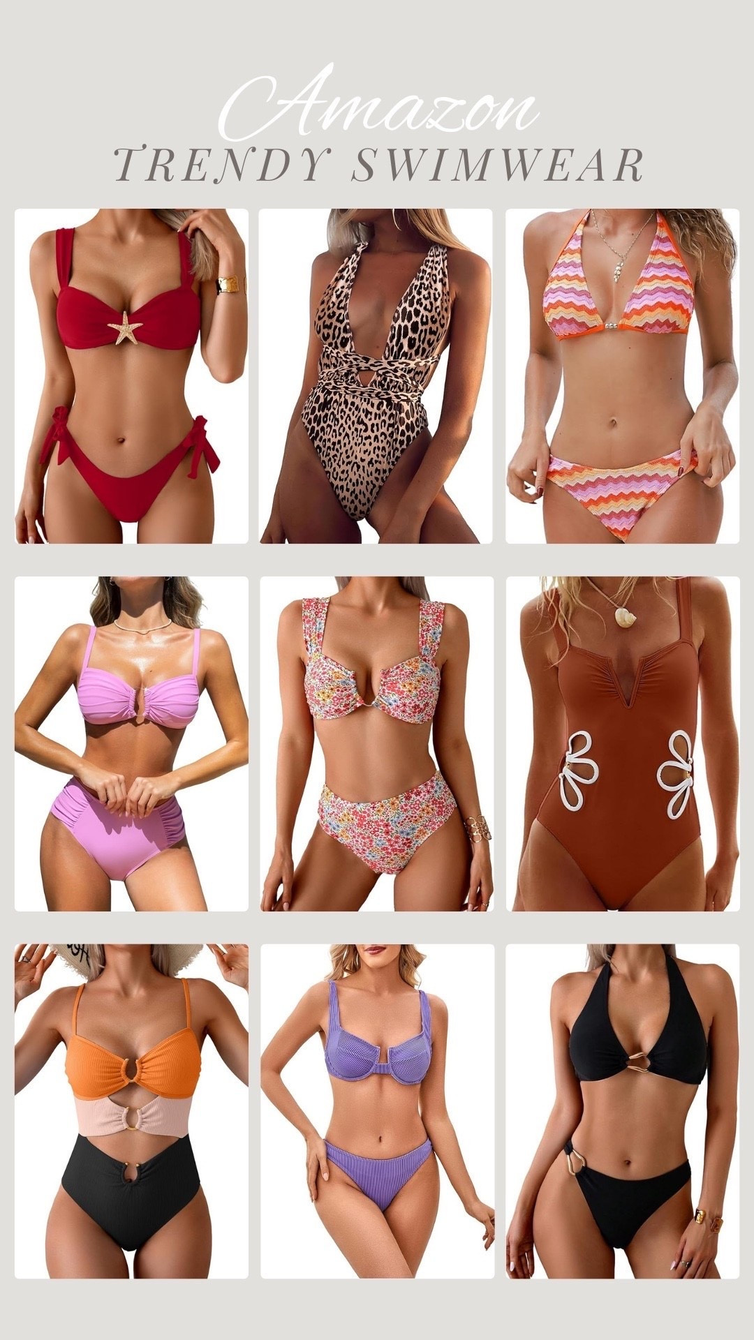 Trendy swimsuits from  Amazon!

Beach vacation, spring break, resort wear, Amazon bikini

#LTKTravel #LTKSeasonal

#LTKOver40 #LTKPetite #LTKSwim