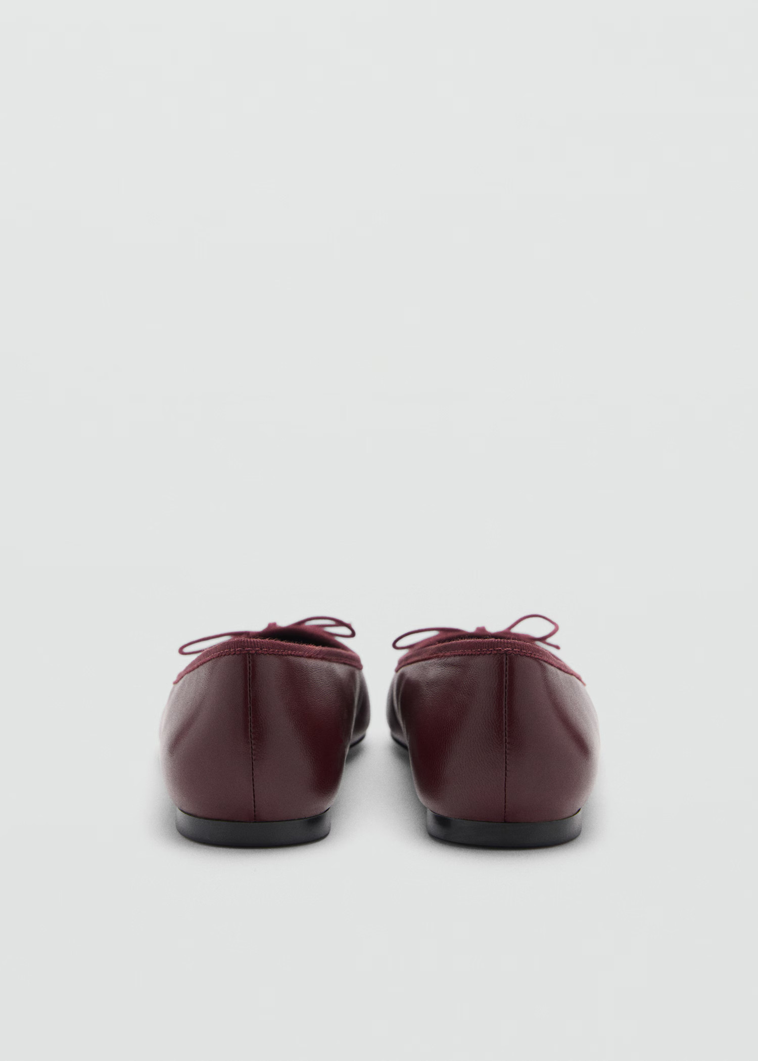 Leather ballet flats - Women | MANGO United Kingdom | MANGO (UK)