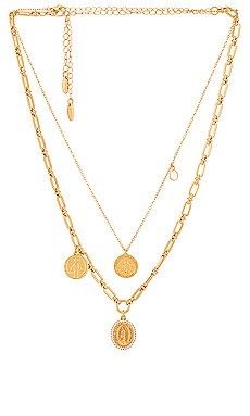 Ettika Layered Saints Necklace in Gold from Revolve.com | Revolve Clothing (Global)