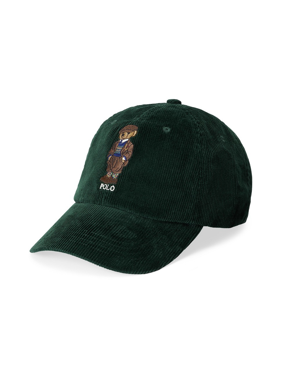 Men's Cotton Corduroy Polo Bear Cap - College Green | Saks Fifth Avenue