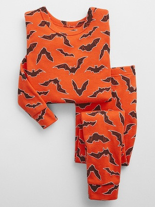 babyGap 100% Organic Cotton Bat Print PJ Set | Gap Factory