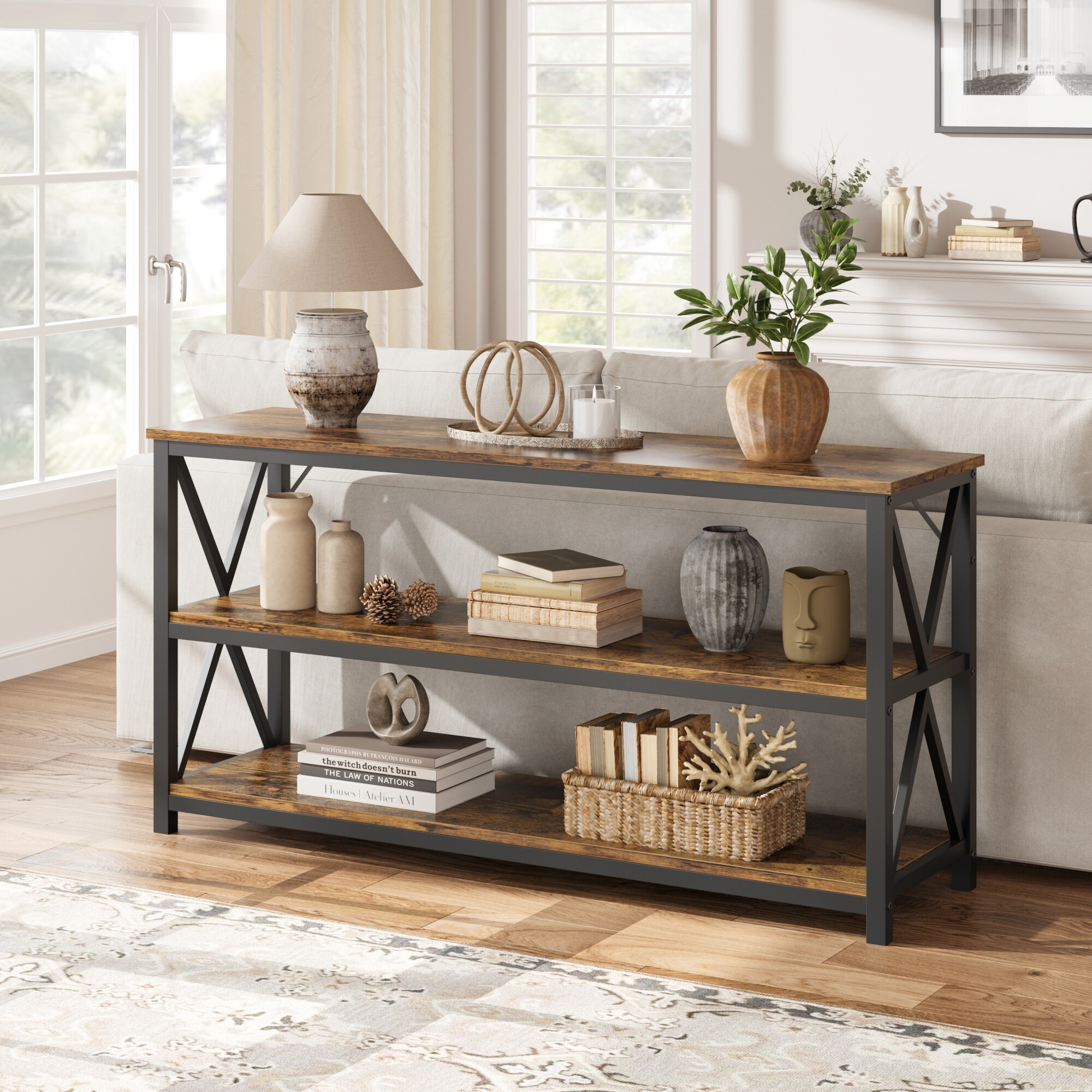 55.1" Narrow Entryway Table with Storage | Bed Bath & Beyond