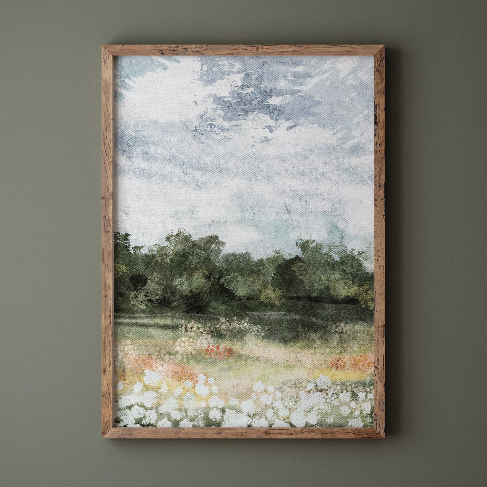 Summer Landscape Print Printable Wall Art Vintage Style | Etsy | Etsy (US)