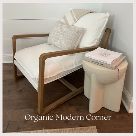 Organic Modern Corner 

Scout and nimble occasional chair West Elm lava stone nightstand Amazon coffee table book Amazon modern ombre living room bedroom dining home area rug Pottery barn textured indoor outdoor pillow West Elm tufted lines throw Lulu and Georgia elulia throw blanket 

#lookforless #sale #organicmodern 


#LTKhome #LTKsalealert #LTKstyletip
