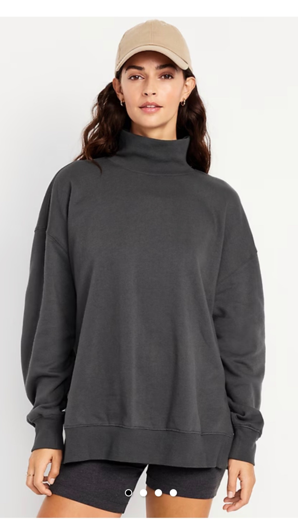 Loving this oversized mock neck sweatshirt 🤍

#LTKOver40 #LTKFindsUnder50 #LTKootd