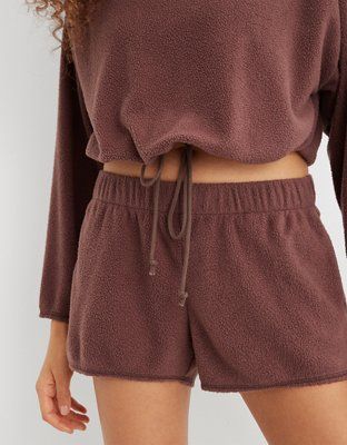 Aerie Snowed-In Fleece Boxer | American Eagle Outfitters (US & CA)