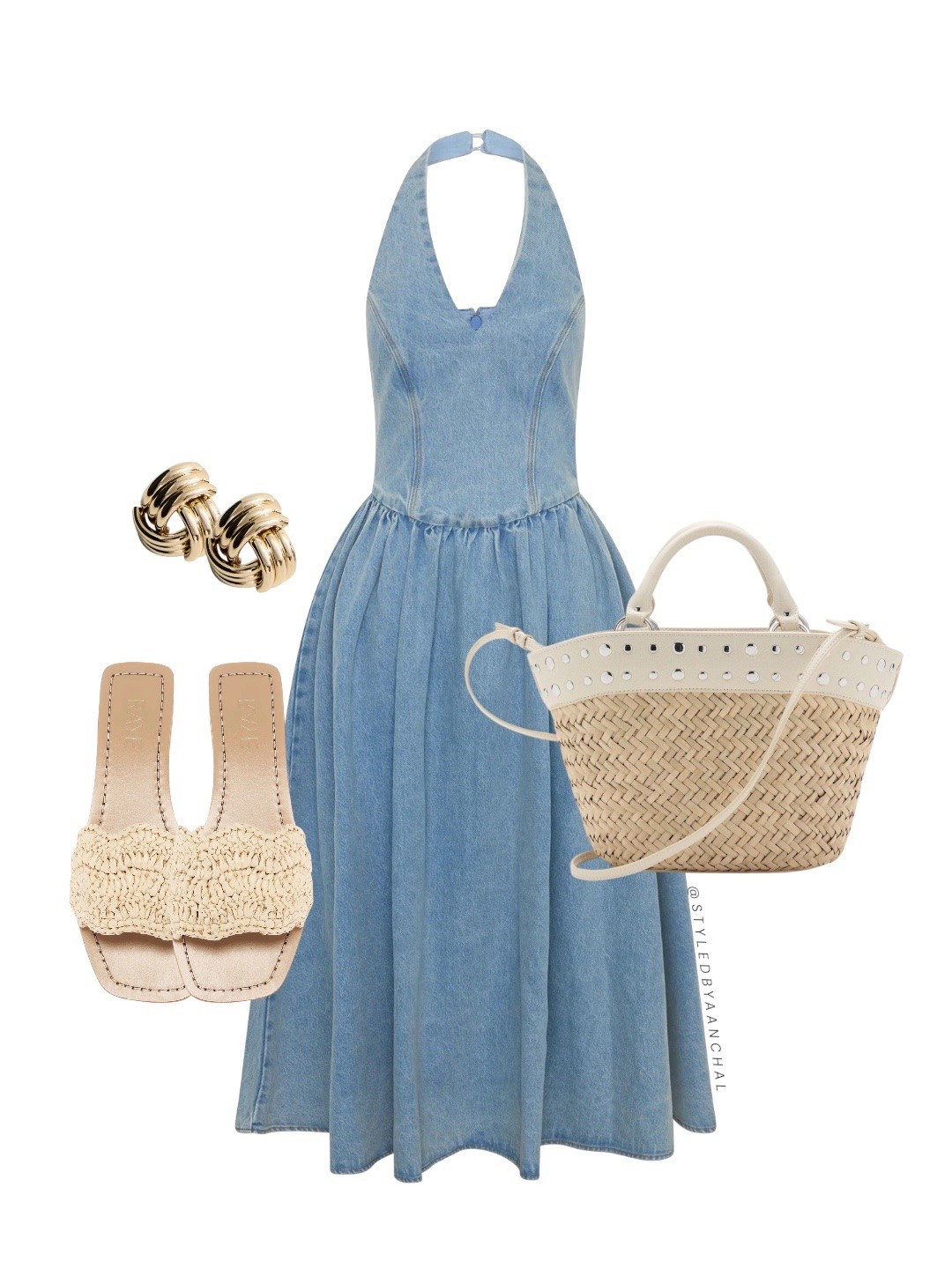 Halter neck denim dress outfit


Denim dress
Summer dress
Halter neck dress
Meshki
Meshki dress
Mango bag
Raffia bag

#LTKsummer #LTKstyletip #LTKdresses