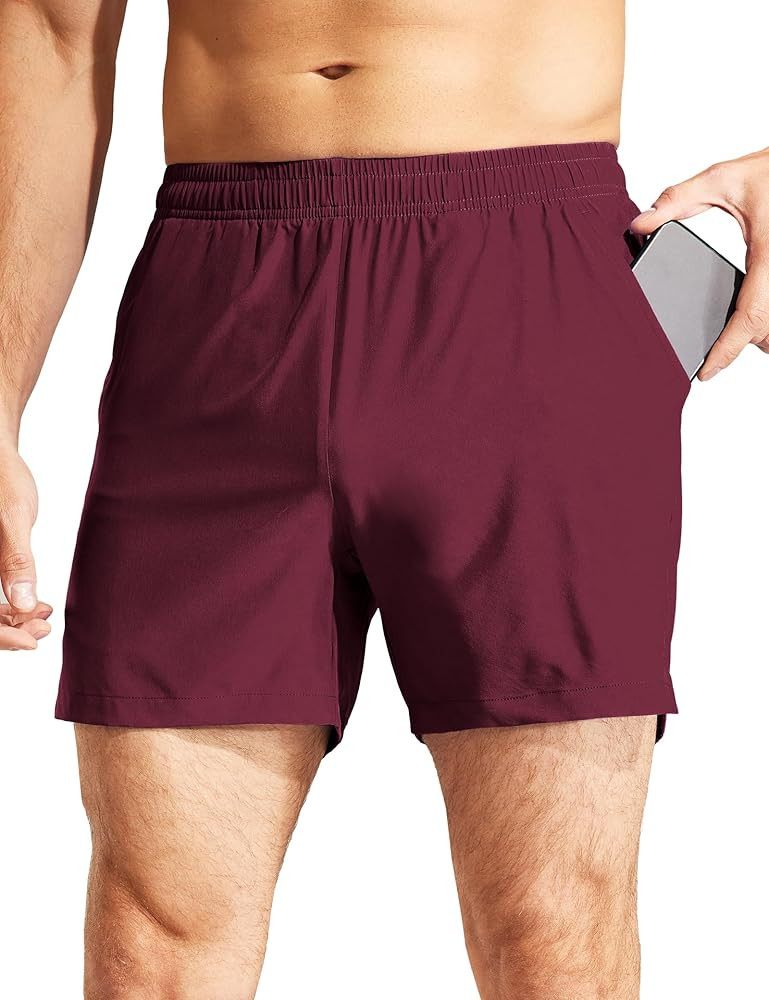 Haimont 5 Inch Mens Dry Fit Running Athletic Shorts with Pockets, Water Resistant Lightweight Qui... | Amazon (US)