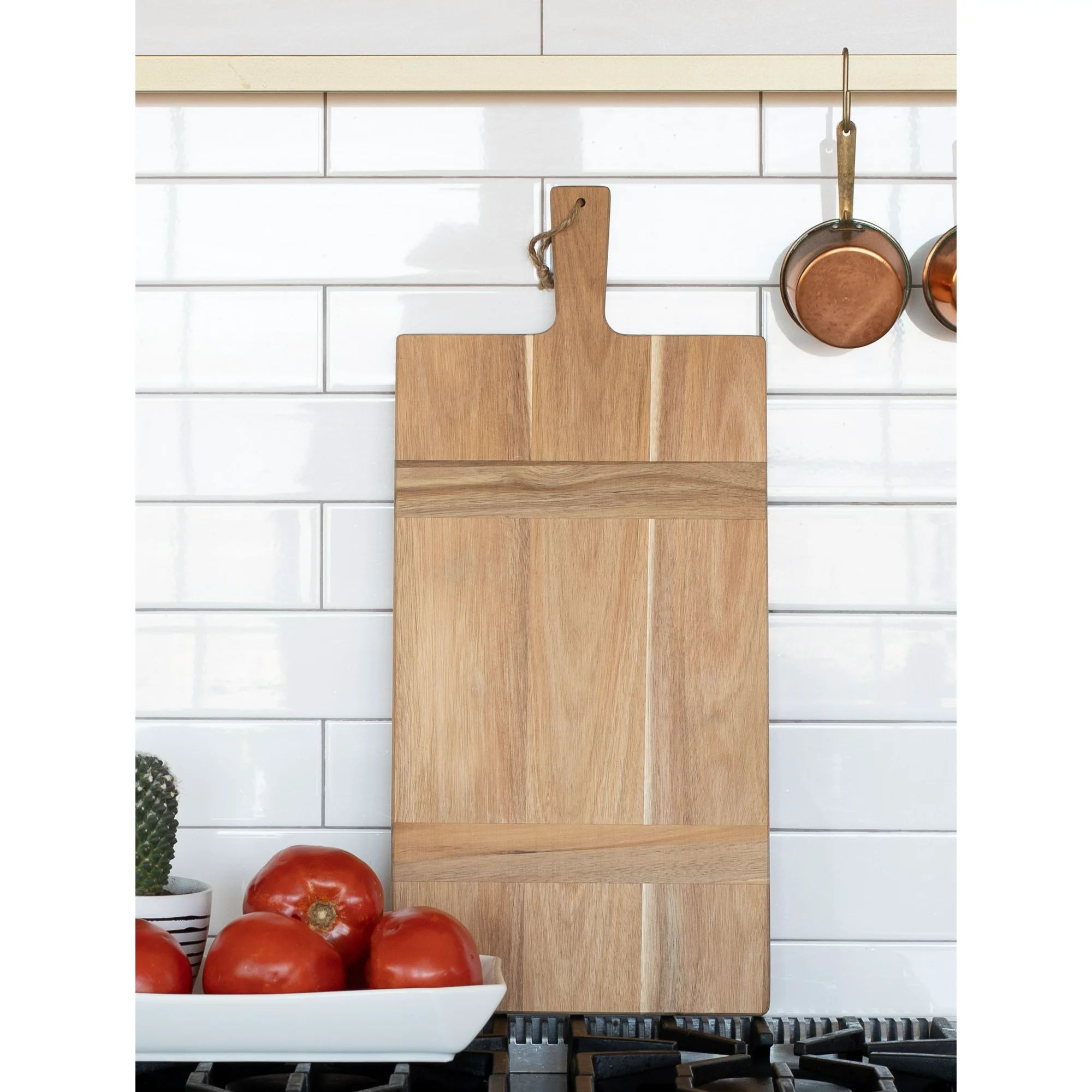 Chloe and Cotton Large Acacia Wood Cutting Board - BreadBoard - 22.5’’ Length | Walmart (US)