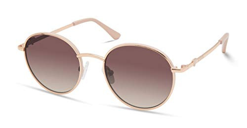GUESS Women's Classic Round Sunglasses, Shiny Rose Gold, 51mm | Amazon (US)
