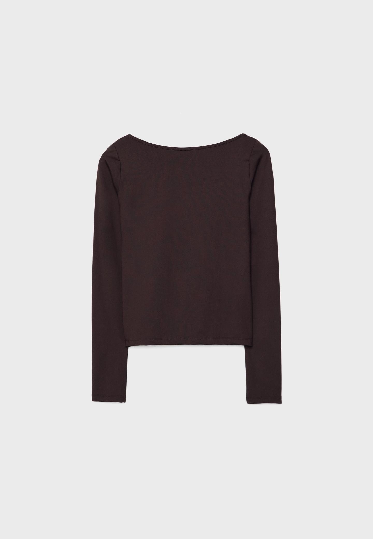 Open-back T-shirt | Stradivarius (UK)