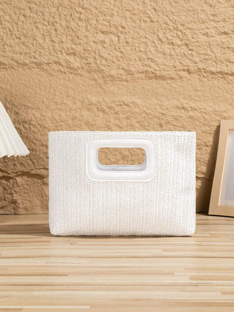 New European And American Style Woven Bags, Resort Straw Bags, Travel Bags, Fashion Portable Storage Bags, Beach Bags, Straw Tote Bags, Mini Straw Tote Bags, Straw Clutch Bags, Straw Dinner Tote Bags, Summer Essentials, Best Matching, Campus Tote Bags, Perfect For Ladies, Girls, Students, Travel, Travel, Vacation, Beach, Festival, Party, Gift. | SHEIN