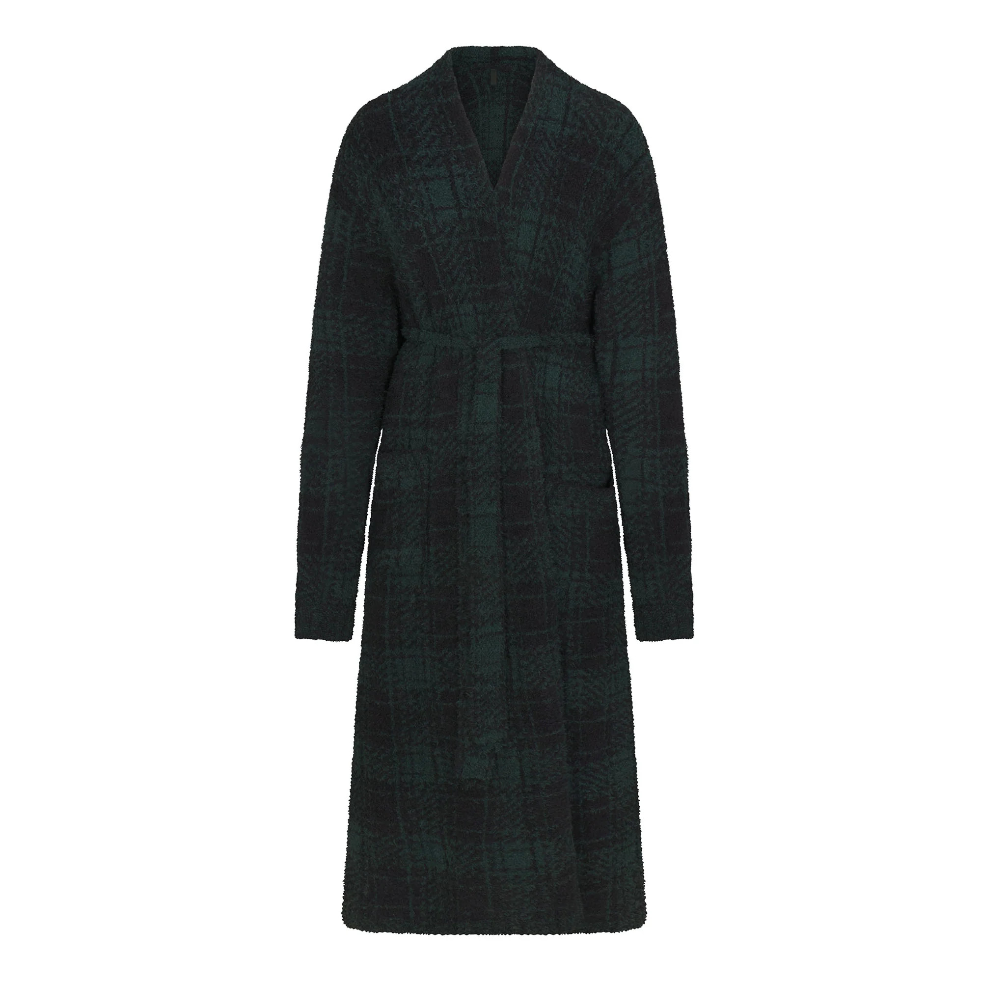 COZY KNIT UNISEX ROBE | CYPRESS PLAID | SKIMS (US)