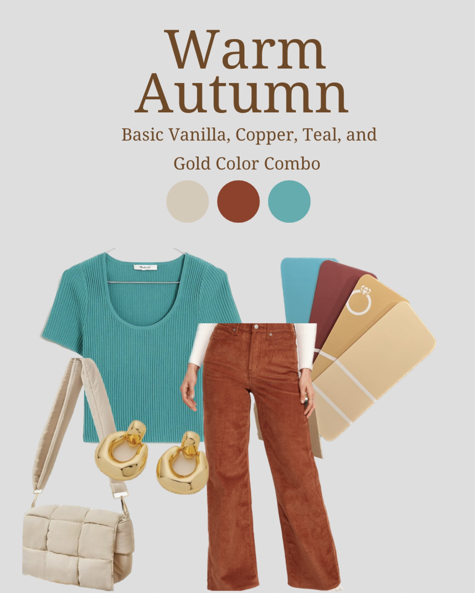 Warm Autumn Color Combo! 🩵🤎🧡

#LTKSeasonal #LTKstyletip #LTKfindsunder50