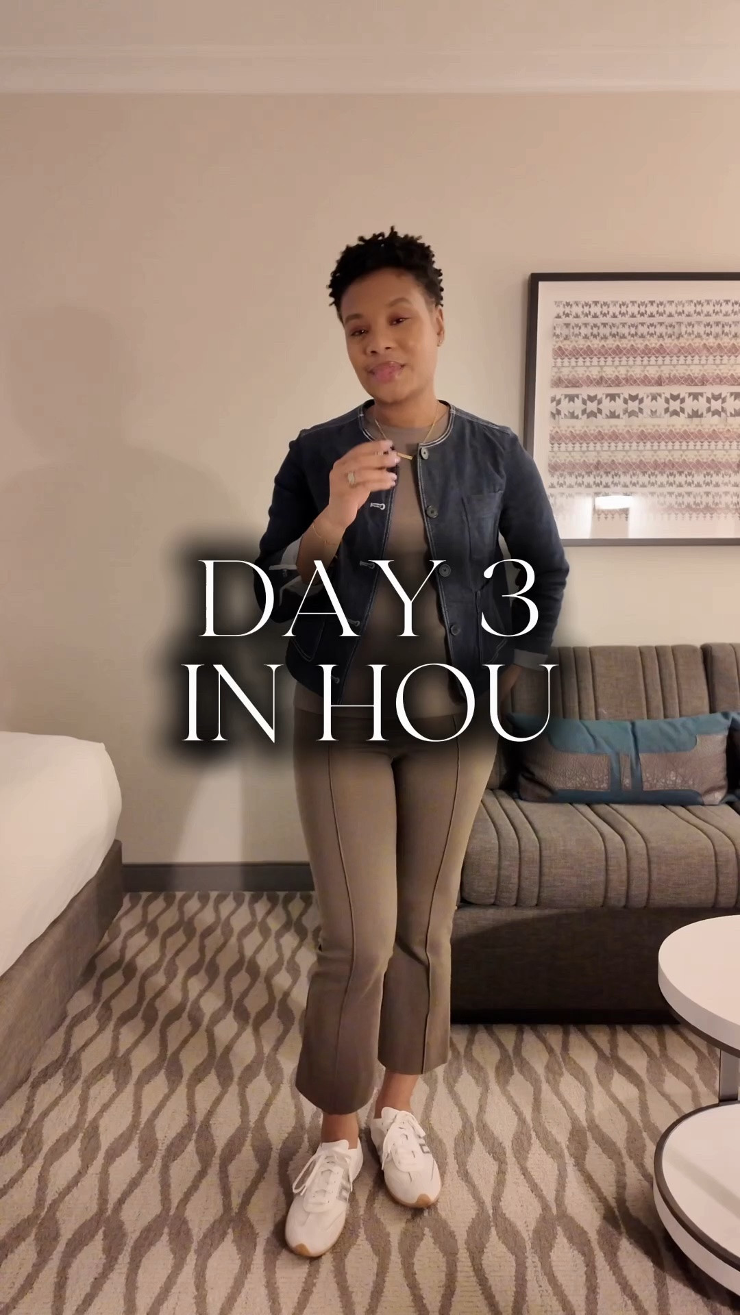 Comfortable, casual, but still polished. 🤎

I paired a soft mushroom-brown knit top with matching kick-flare stretch pants, a denim jacket, and sneakers. The stretch and soft fabrics kept me comfortable all day while working the Houston trunk show.

A reminder that comfort doesn’t have to mean athleisure—look for soft fabrics, stretch, easy layers, and interesting neutral shades to create a polished look you can actually live in.

Knit top - xs 
Stretch pants - s
Denim jacket - 4

#LTKdayinmylife #LTKgrwm #LTKootd