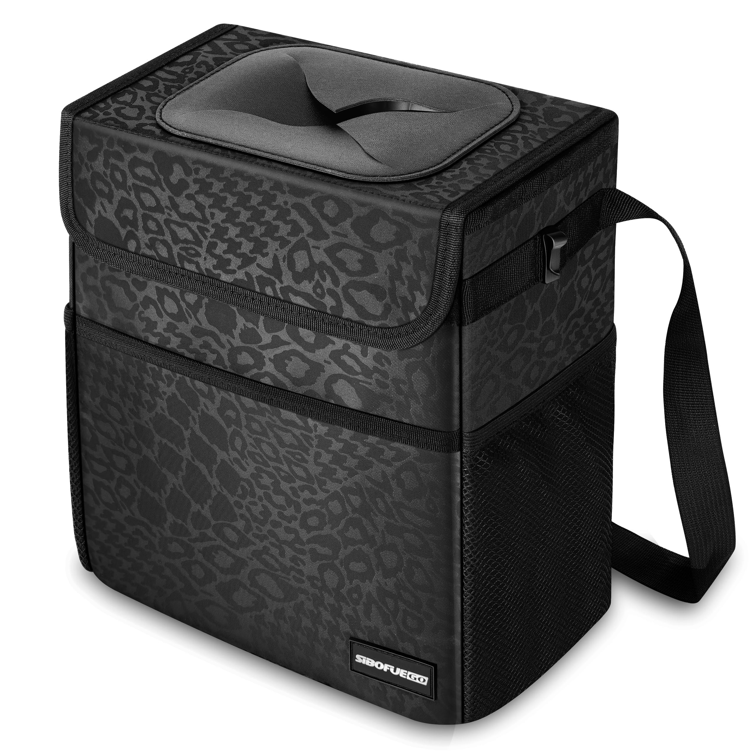 Cute Car Trash Can with Lid – Multipurpose Collapsible Trash Bin for Car, Leak-Proof Organizer,... | Amazon (US)