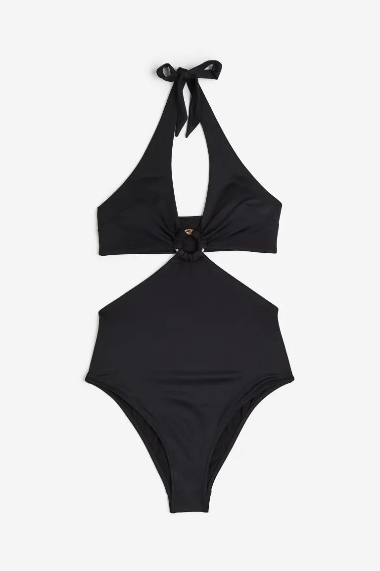 High-leg Halterneck Swimsuit | H&M (US + CA)