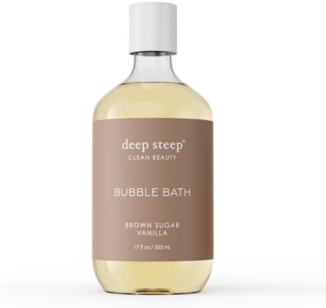 Deep Steep Bubble Bath, Brown Sugar Vanilla 17 oz – Hypoallergenic, Clinically Tested Soothing ... | Amazon (US)