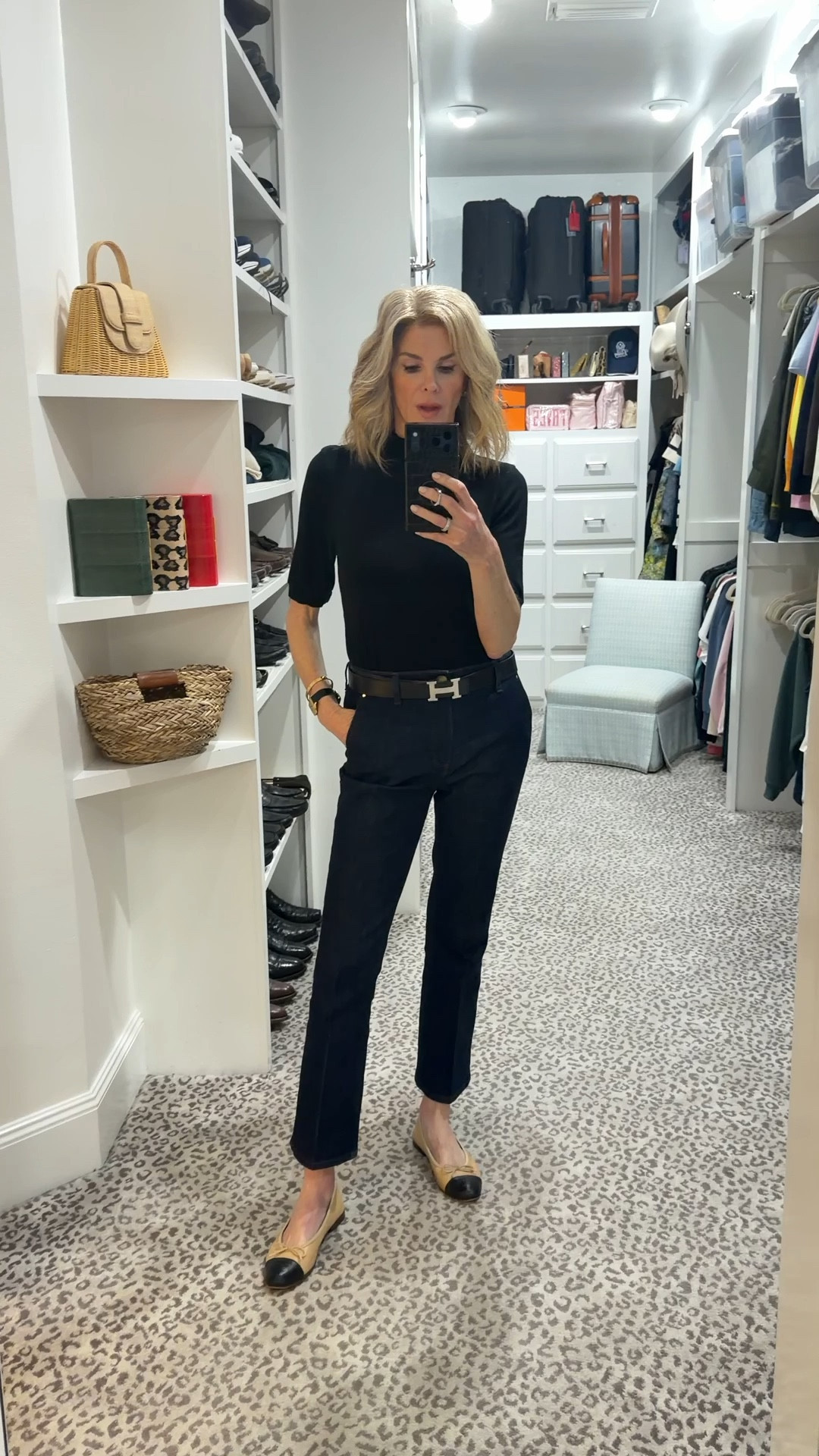 Ann Taylor denim - size 4 
Madewell mock neck  - size S 

#LTKootd #LTKgrwm #LTKOver40