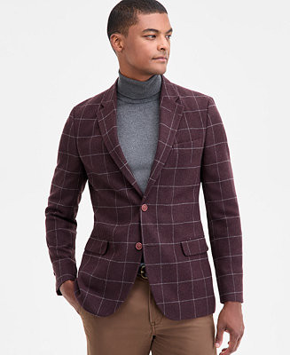 Men's Modern-Fit Tweed Patterned Sport Coat | Macy's