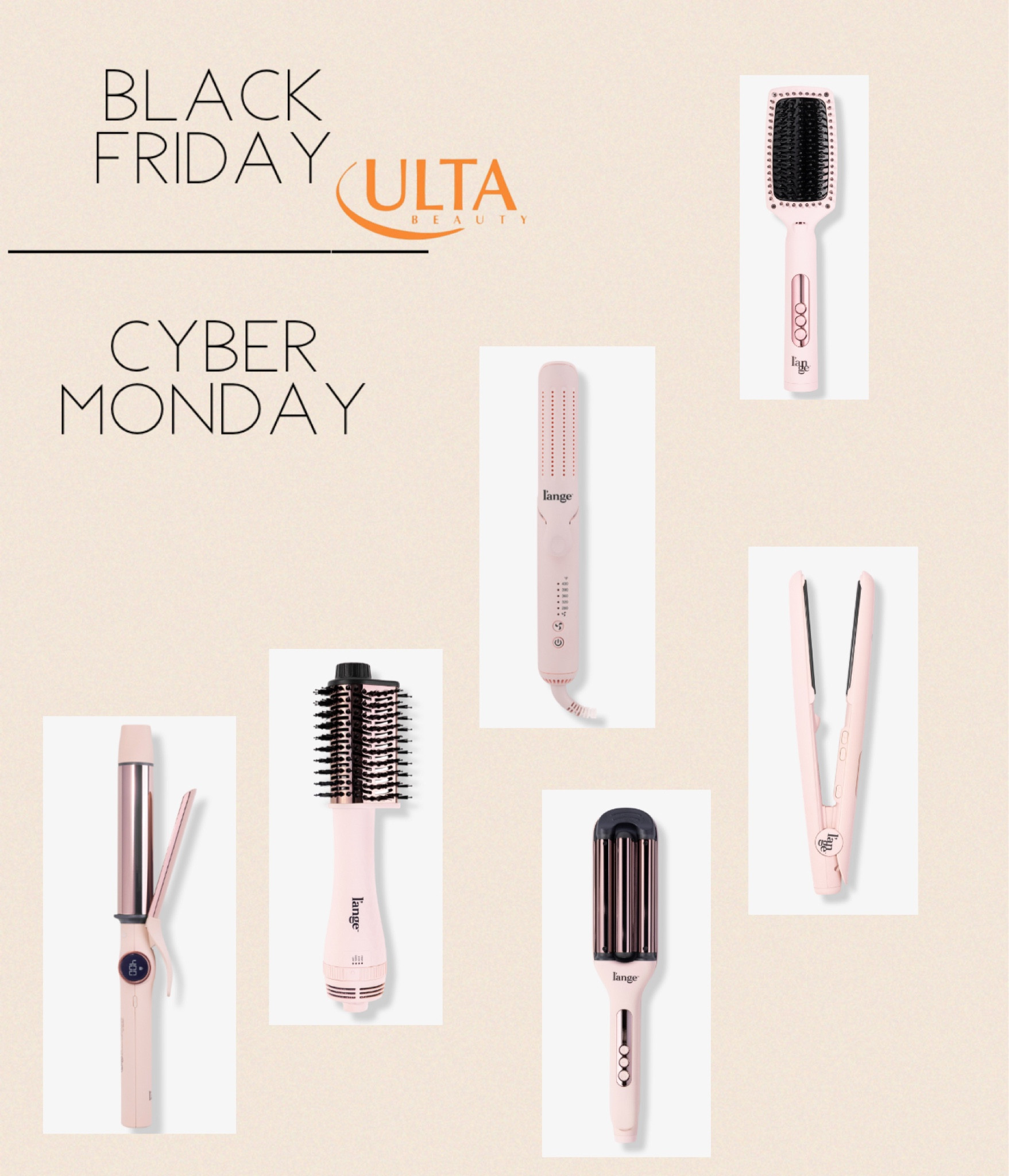 Black Friday / Cyber Monday deals!
Le duo 360 airflow styler
Le volume eleve 2-in-1 brush dryer
Le vogue deep waver
Le ceramique luxe flat iron
Le vite curve straightening brush
Le clip curling iron
Ulta Beauty

#LTKGiftGuide #LTKHoliday #LTKCyberWeek