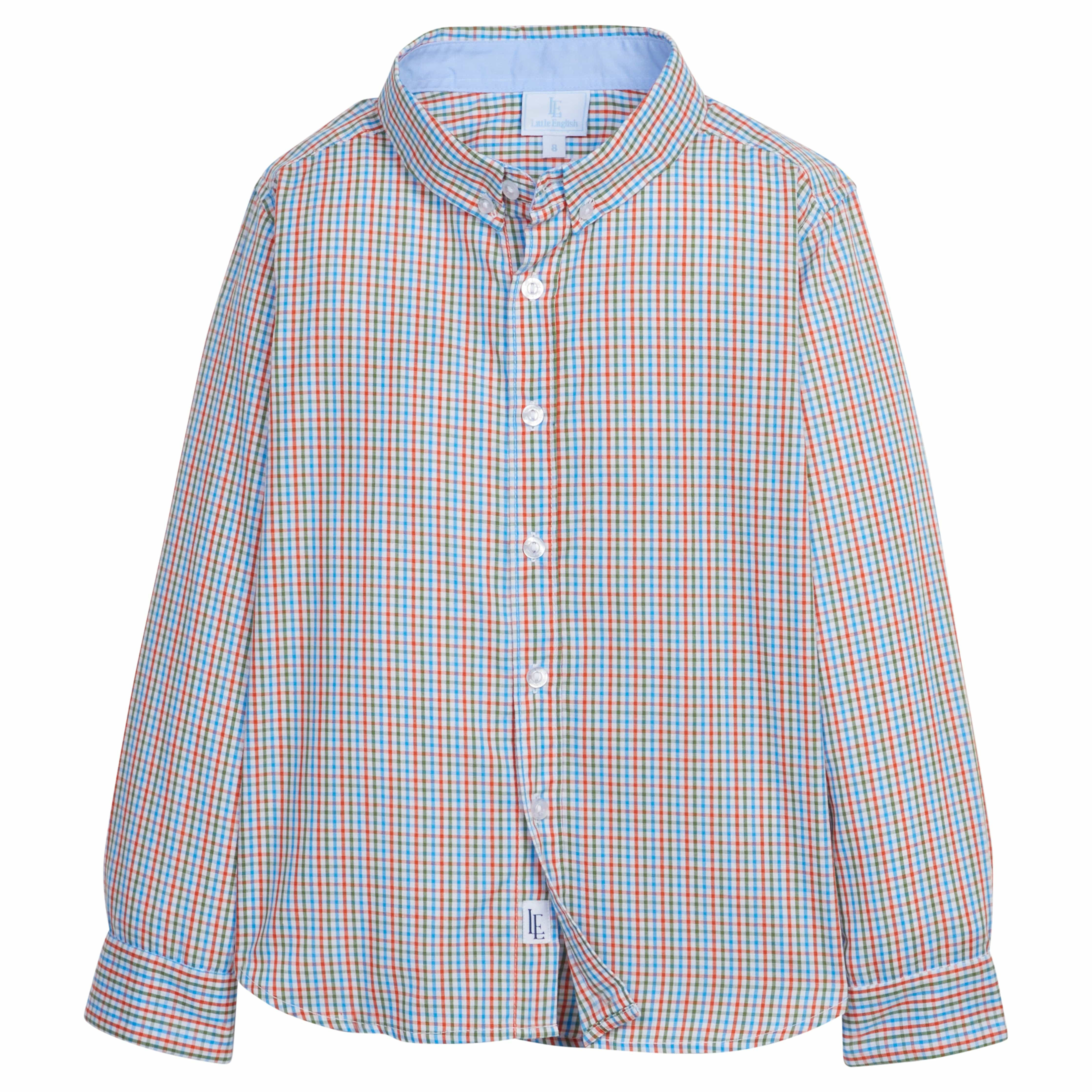 Boys Button Down Shirt in Teton Plaid | Little English