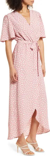 Ladybug Faux Wrap Maxi Dress | Nordstrom