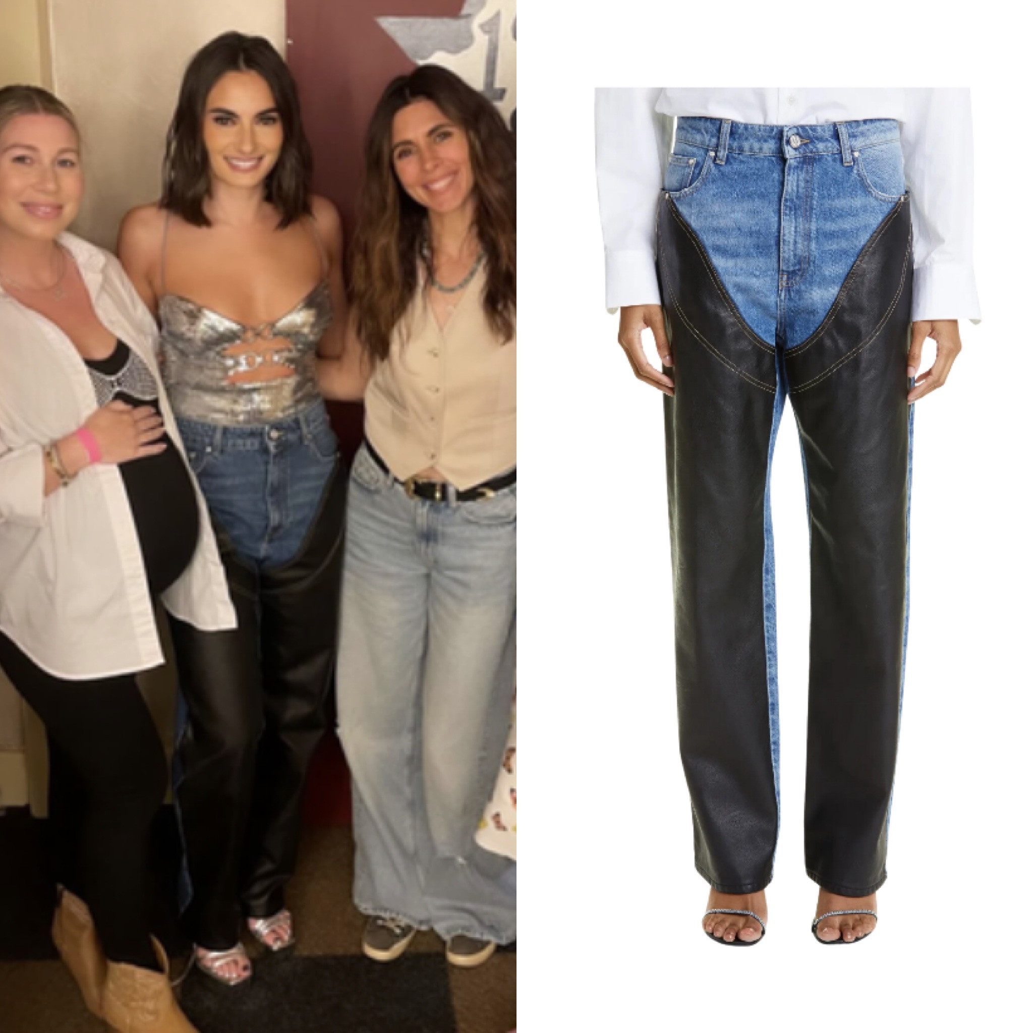 Perfect Pants // Get Details On Paige DeSorbo's Denim and Leather Pants With The Link In Our Bio 📸= @paige_desorbo #SummerHouse #PaigeDeSorbo 