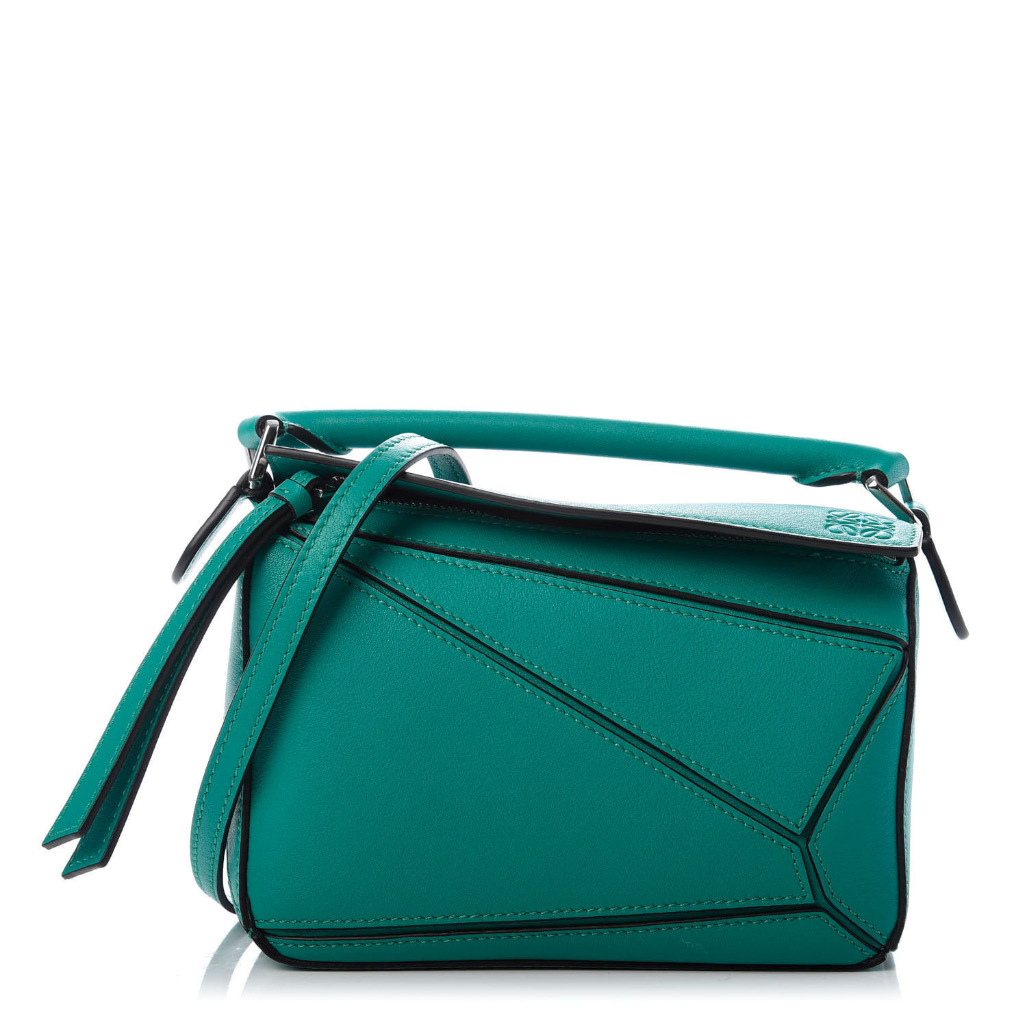 Calfskin Mini Puzzle Bag Emerald Green | Fashionphile
