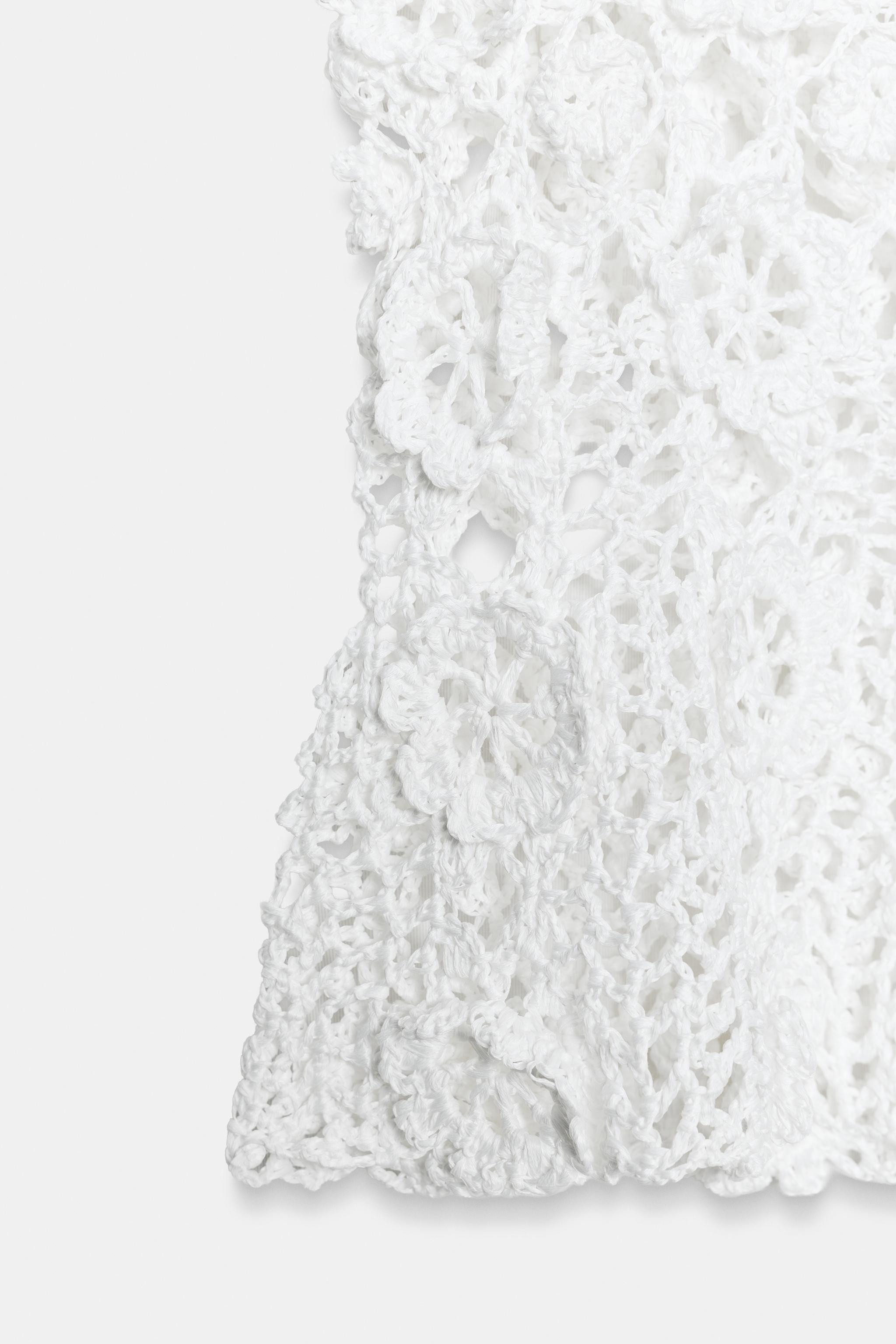H\u00c4KELTOP MIT BLUMEN | Zara DE