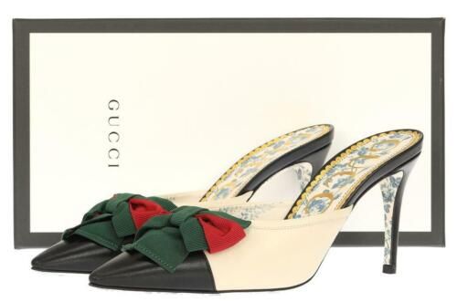 NEW GUCCI LUXURY WEB BOW COLOR BLOCK HEELS PUMPS SHOES 40.5/US 10.5  | eBay | eBay US