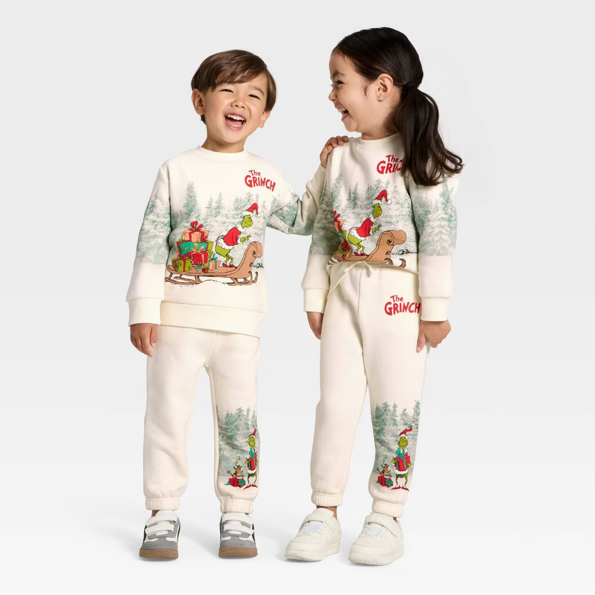 Toddler' The Grinch Fleece Sweatshirt - Cream | Target
