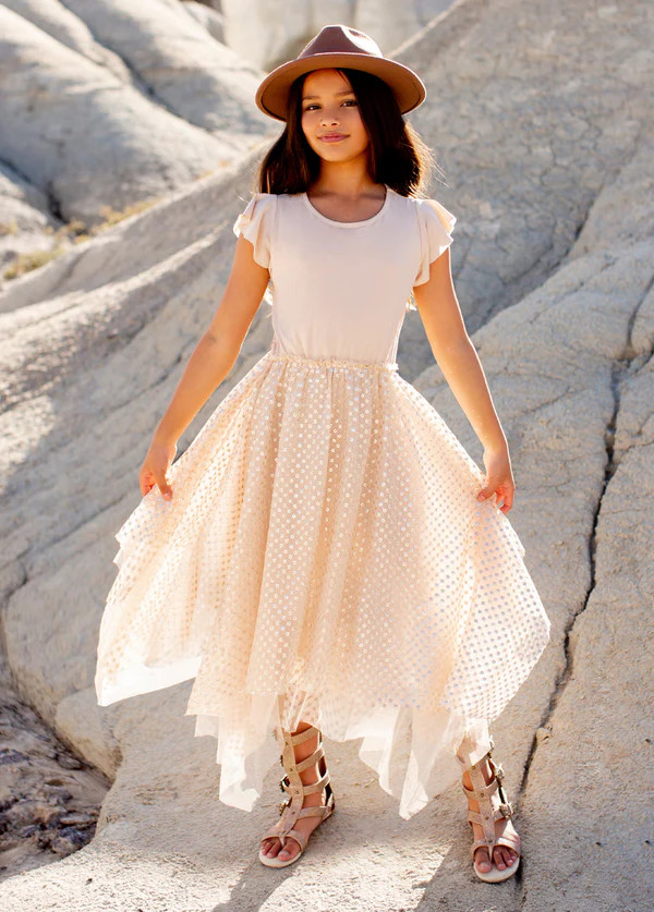 Tina Dress in Shell | Joyfolie