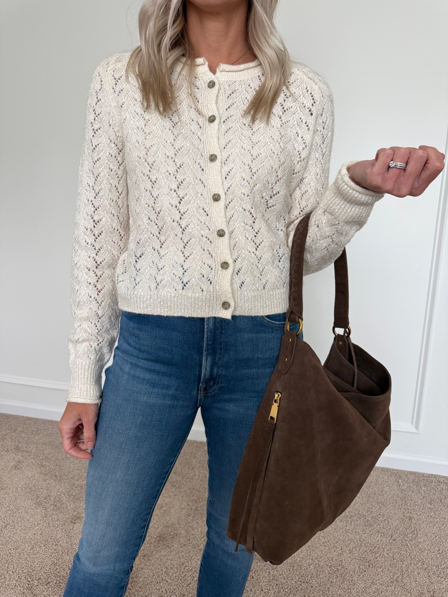 Laura tried on a few sweaters and jeans that aren’t as bump Friendly - we both loved this one under $50! She’s wearing a size 27 in the mother jeans on sale but we ordered her the size down. They have a lot of comfy stretch!

Nordstrom anniversary sale / NSALE / work outfits / fall sweaters / nursing friendly sweater 

#LTKSaleAlert #LTKWorkwear