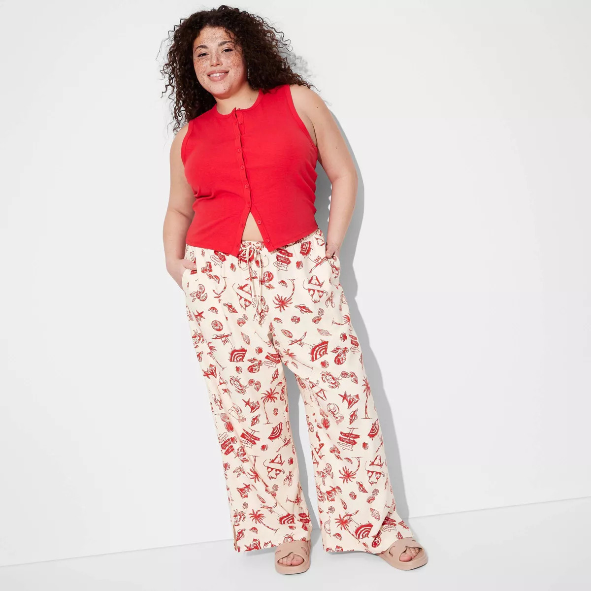 Women's Pull-On Linen Pants - Wild Fable™ | Target