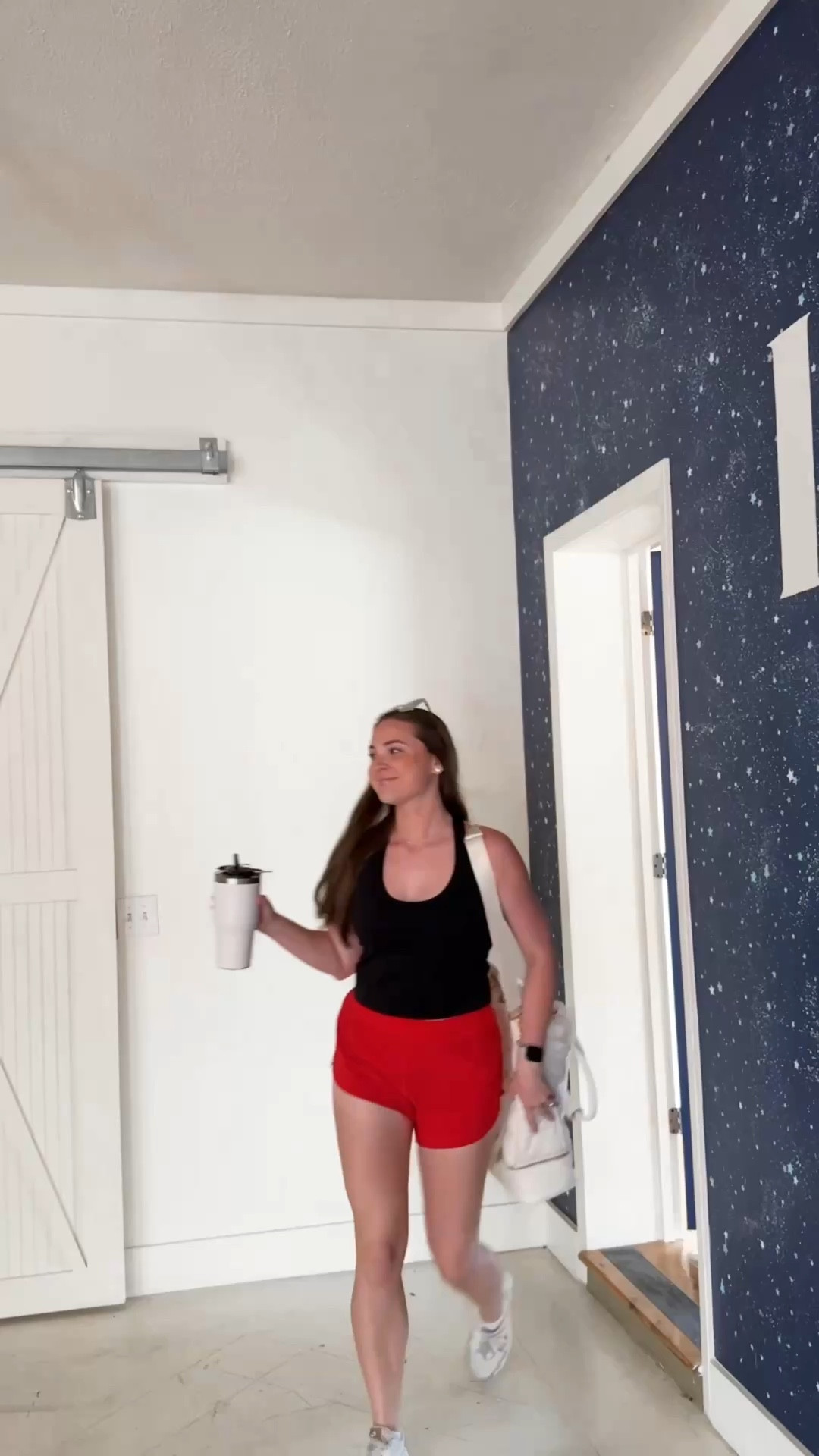 dance studio set up for dance class! 
- tank (medium)
- shorts (small)

#LTKActive #LTKStyleTip