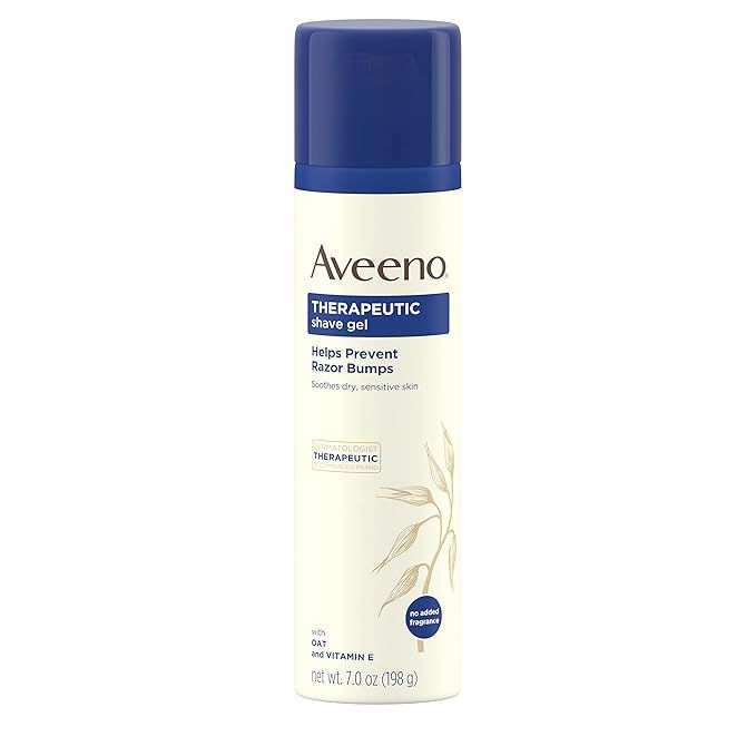 Aveeno Therapeutic Shave Gel with Oat and Vitamin E to Help Prevent Razor Bumps and Soothe Dry an... | Amazon (US)