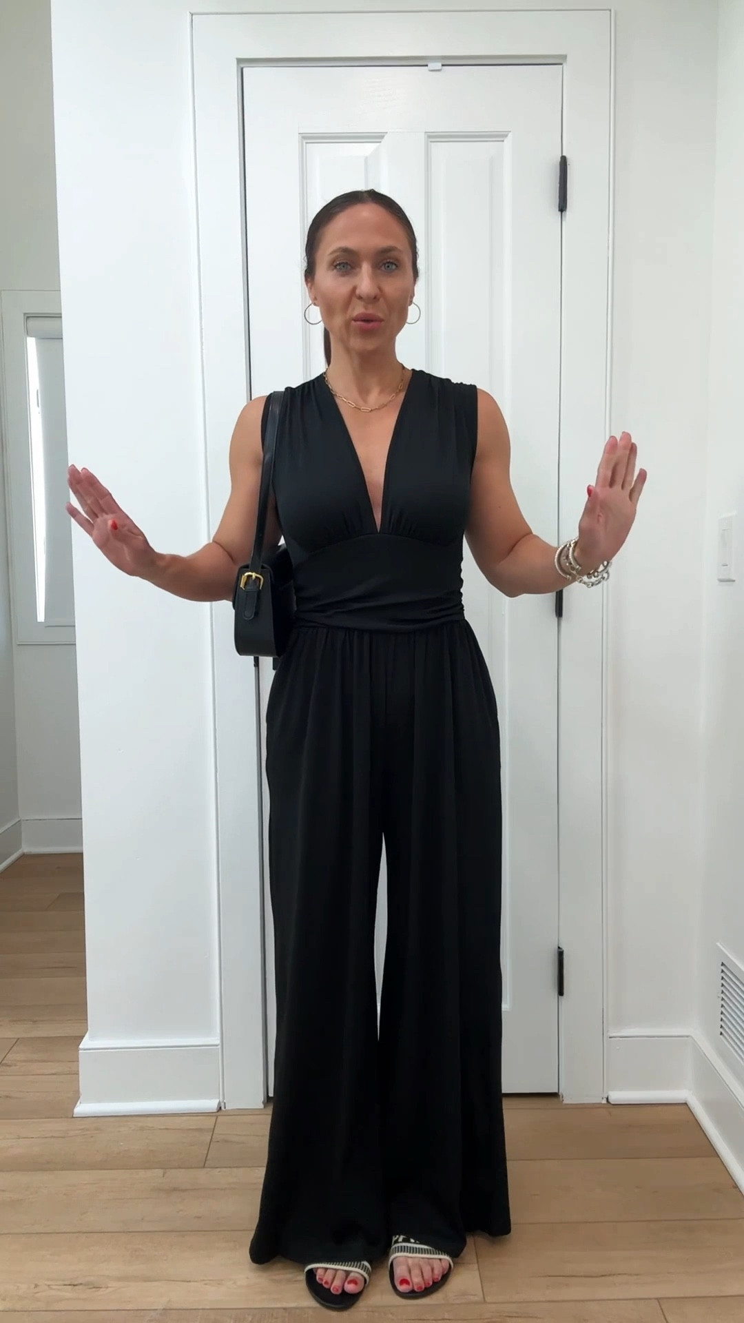 Stretchy ribbed jumpsuit with ruched midsection - wearing a size small and I’m 5’4”! #jumpsuit #summeroutfit #summerootd 

#LTKOver40 #LTKStyleTip #LTKFindsUnder50