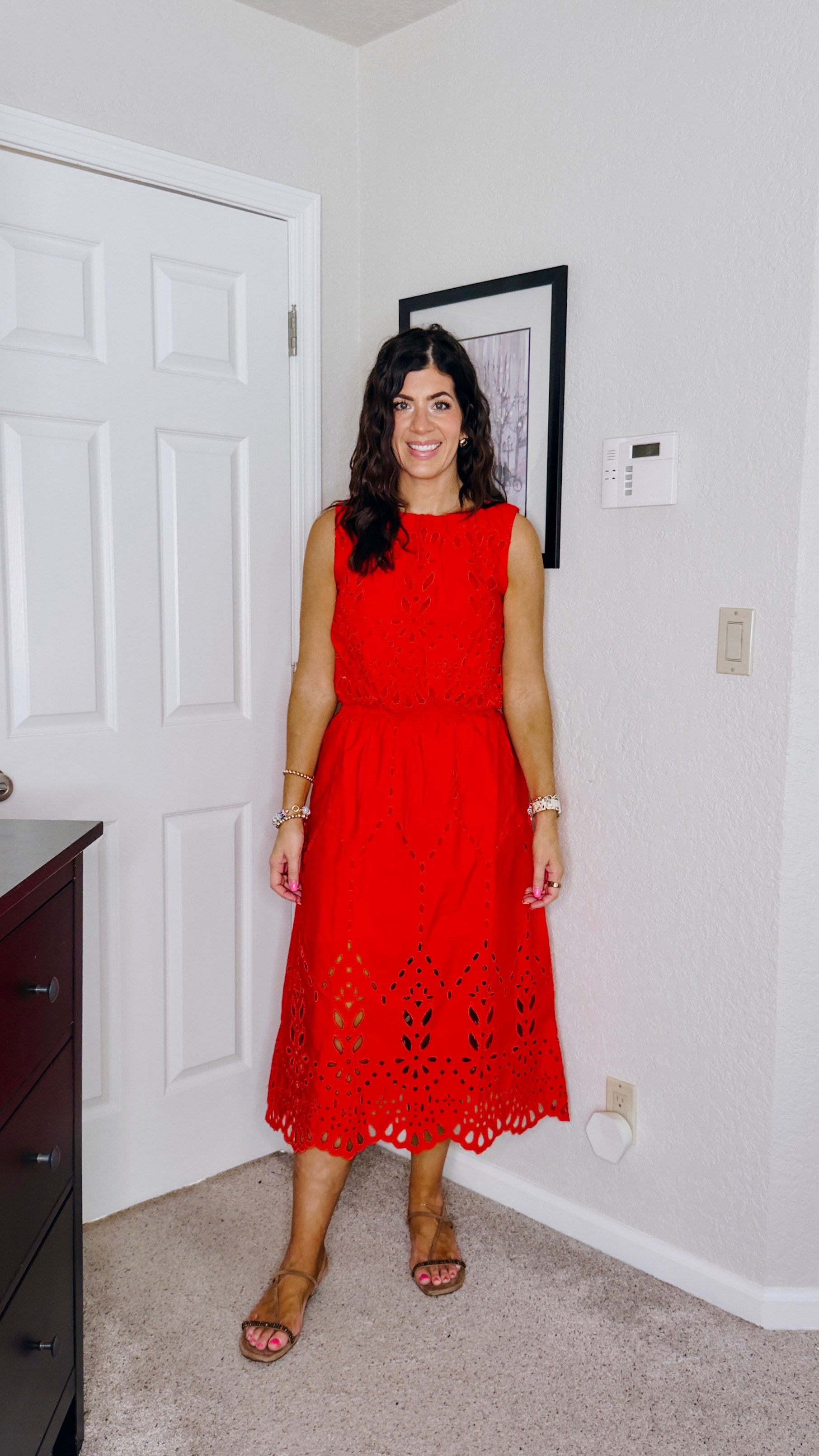Use code LTK20 Madewell sale, wearing medium in both

red set, midi skirt, eyelet detail, lace, vacation outfit, travel, midsize outfit, casual, summer denim, trendy outfit, easy outfit, date night, jeans and a top, white outfit, brown sandals, summer fashion, what to wear, mom outfit

#LTKxMadewell #LTKSaleAlert #LTKMidsize