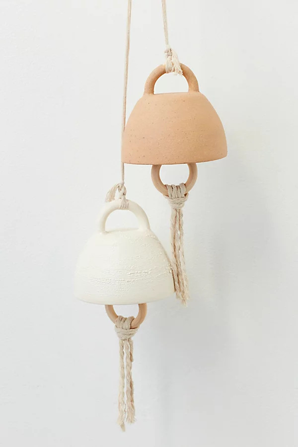 Muddy Heart Small Ceramic Bell by Muddy Heart at Free People, Texture White, One Size | Free People (Global - UK&FR Excluded)