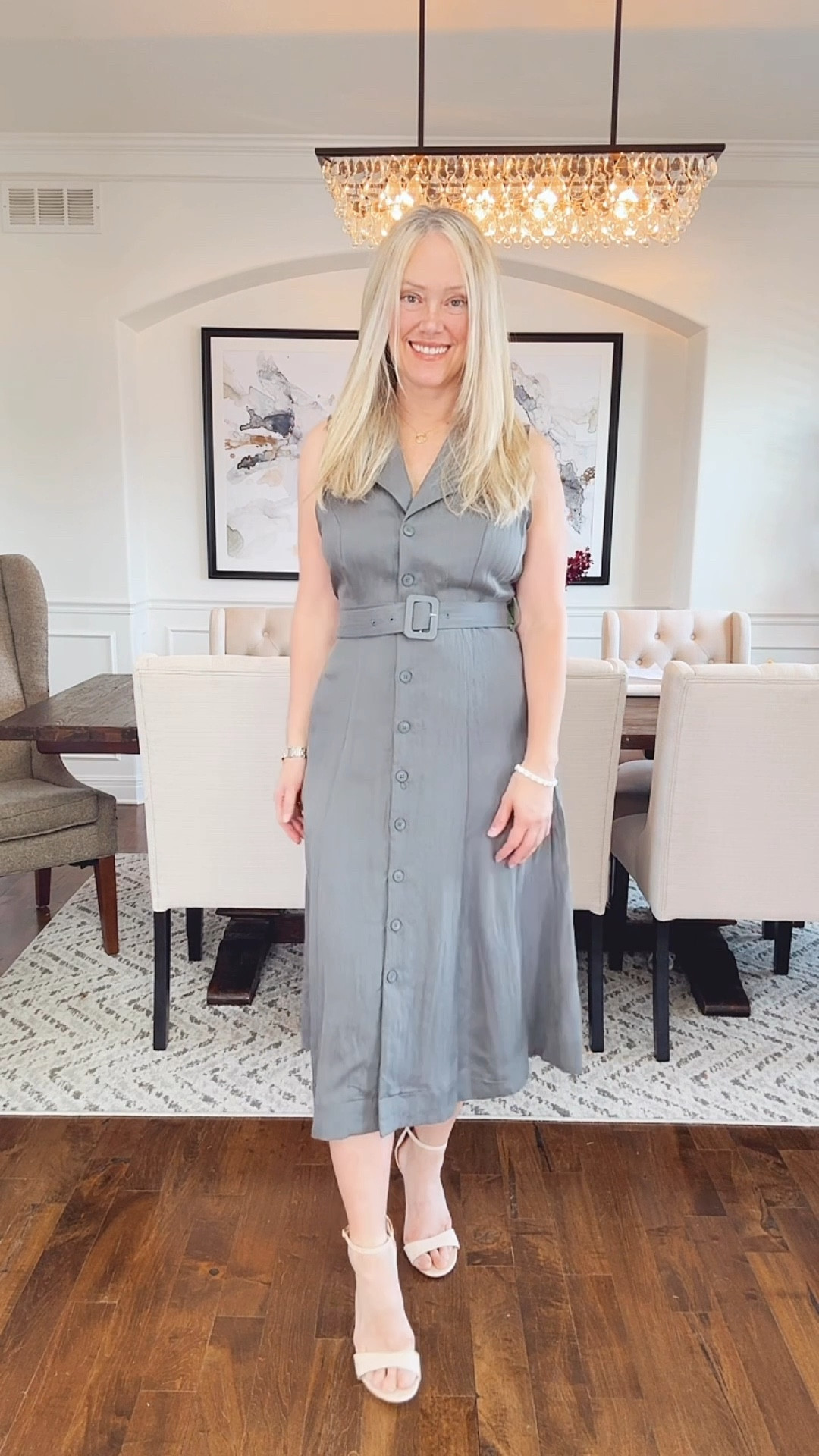 Target midi sleeveless button-down shirt dress. Perfect for church or travel.

#LTKStyleTip #LTKWorkwear #LTKFindsUnder50